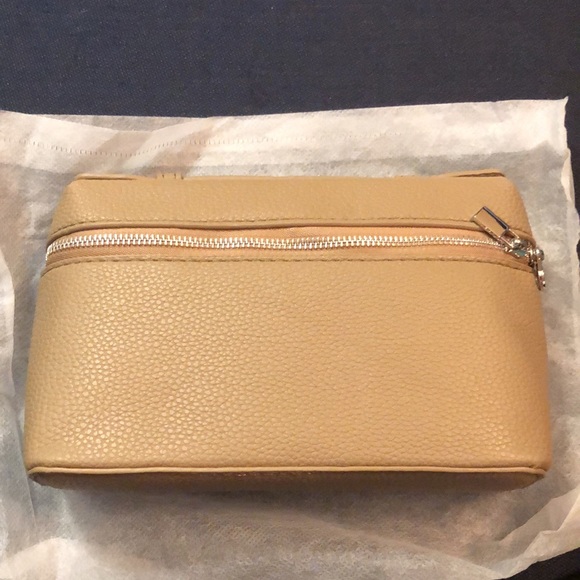 NWT Crossbody Purse Convertible Clutch Top Handle Removable Adjustable Strap Tan - Picture 6 of 9